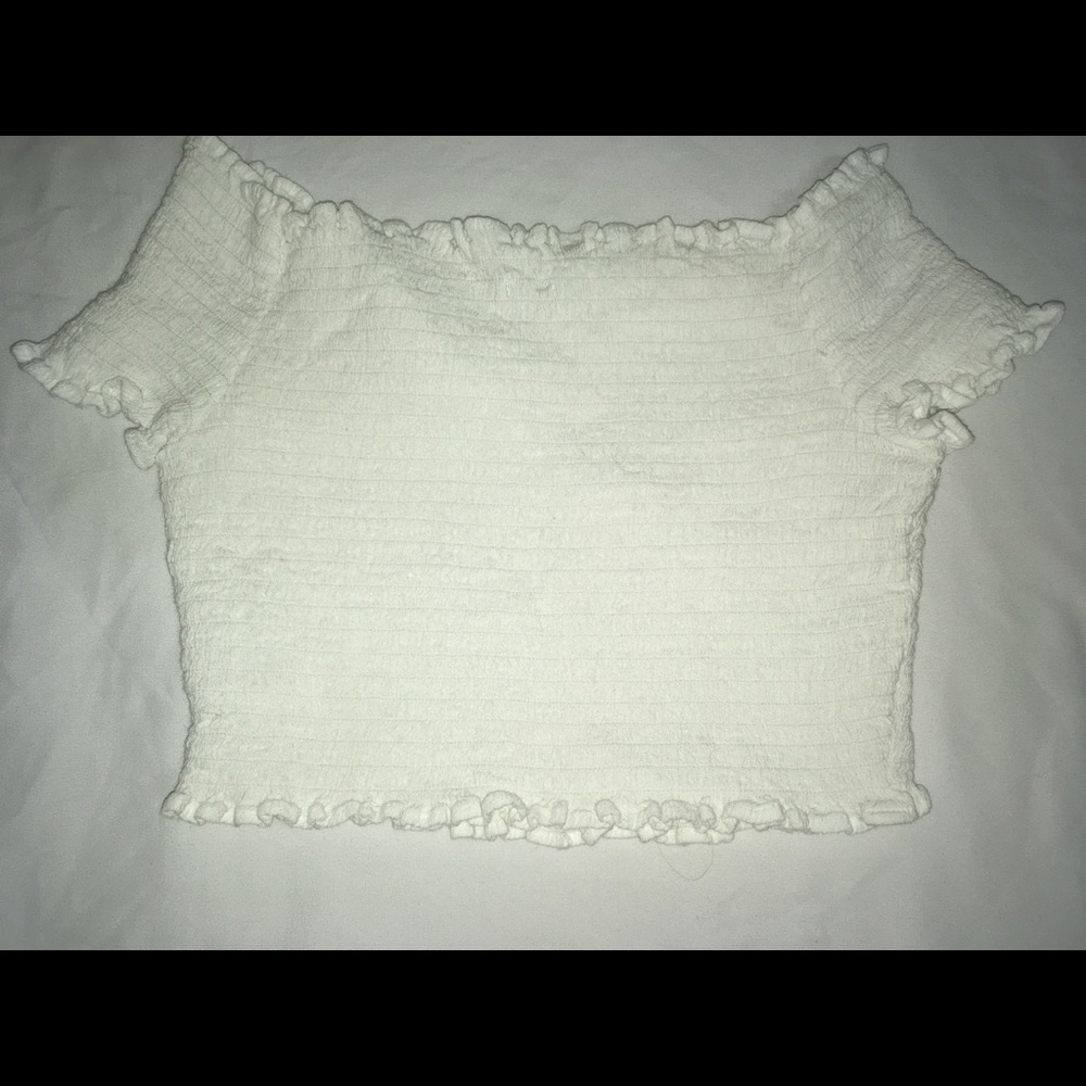 White crop top